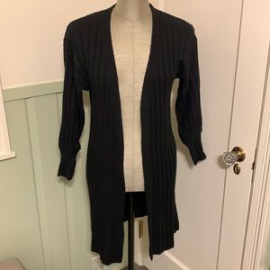 Knit open front cardigan